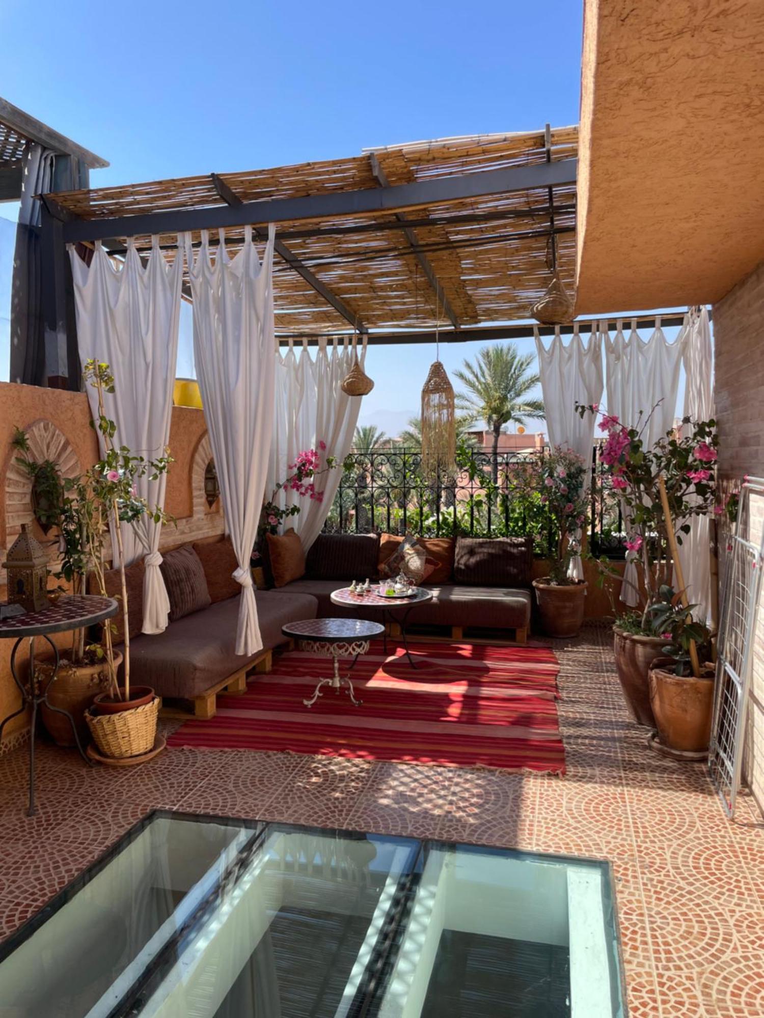Riad Palmier Fleuri Marakeş Dış mekan fotoğraf