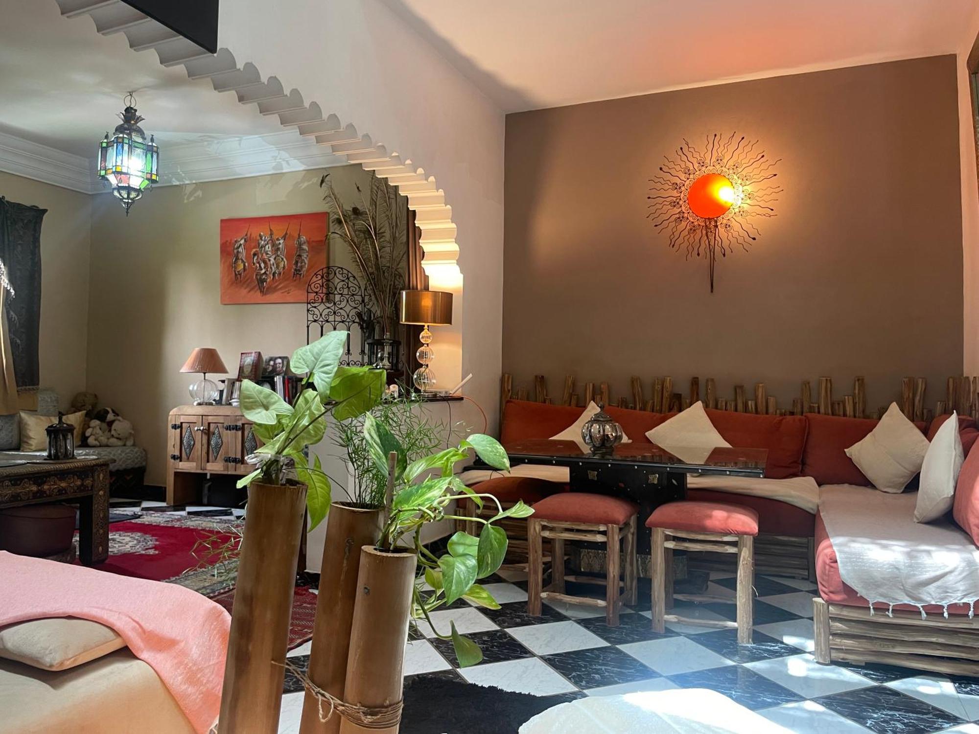 Riad Palmier Fleuri Marakeş Dış mekan fotoğraf
